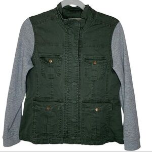 Wallflower denim jacket with soft sleeves | Medium